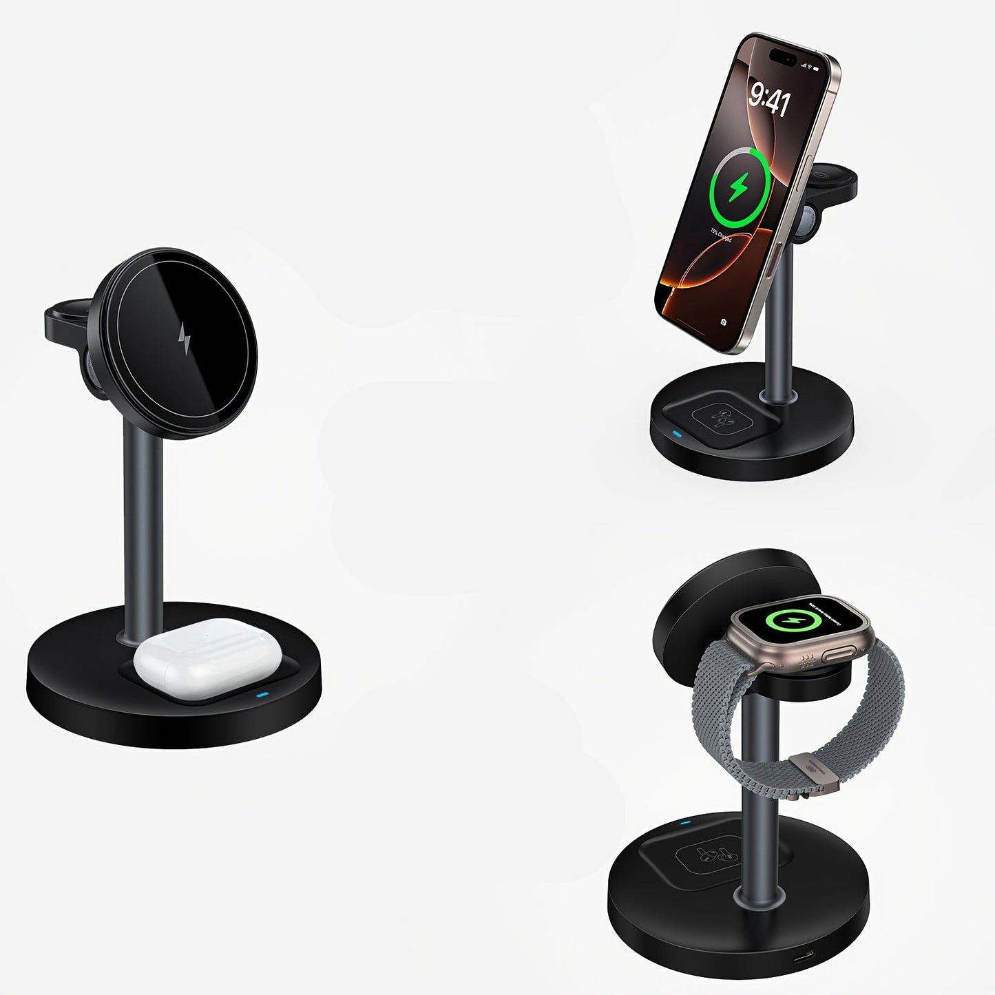 Mini Station de Charge 3-en-1