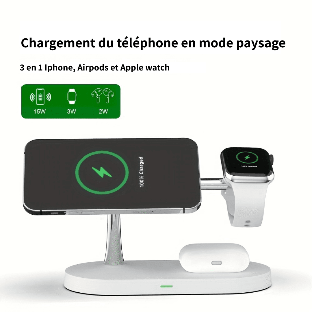 Station de Charge 3-en-1 - TrioBoost